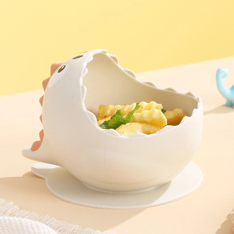 Baby Food Bowl Baby Training Eating Silicone Snack Catcher Drop-Resistant Household Children Food Grade Children's Bowl