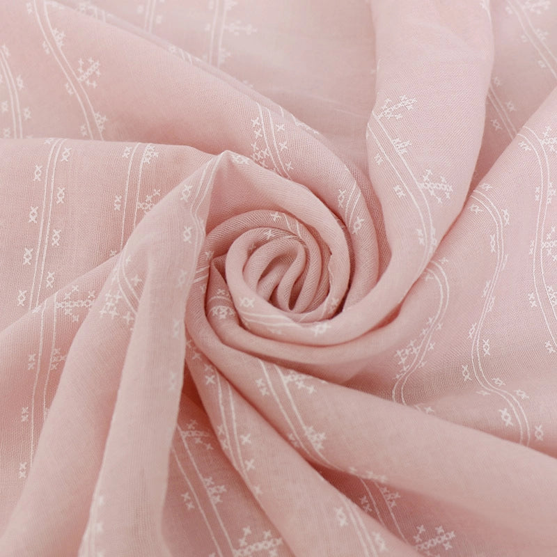 Women's Minimalist Classic Style Flower Cotton Printing Scarf