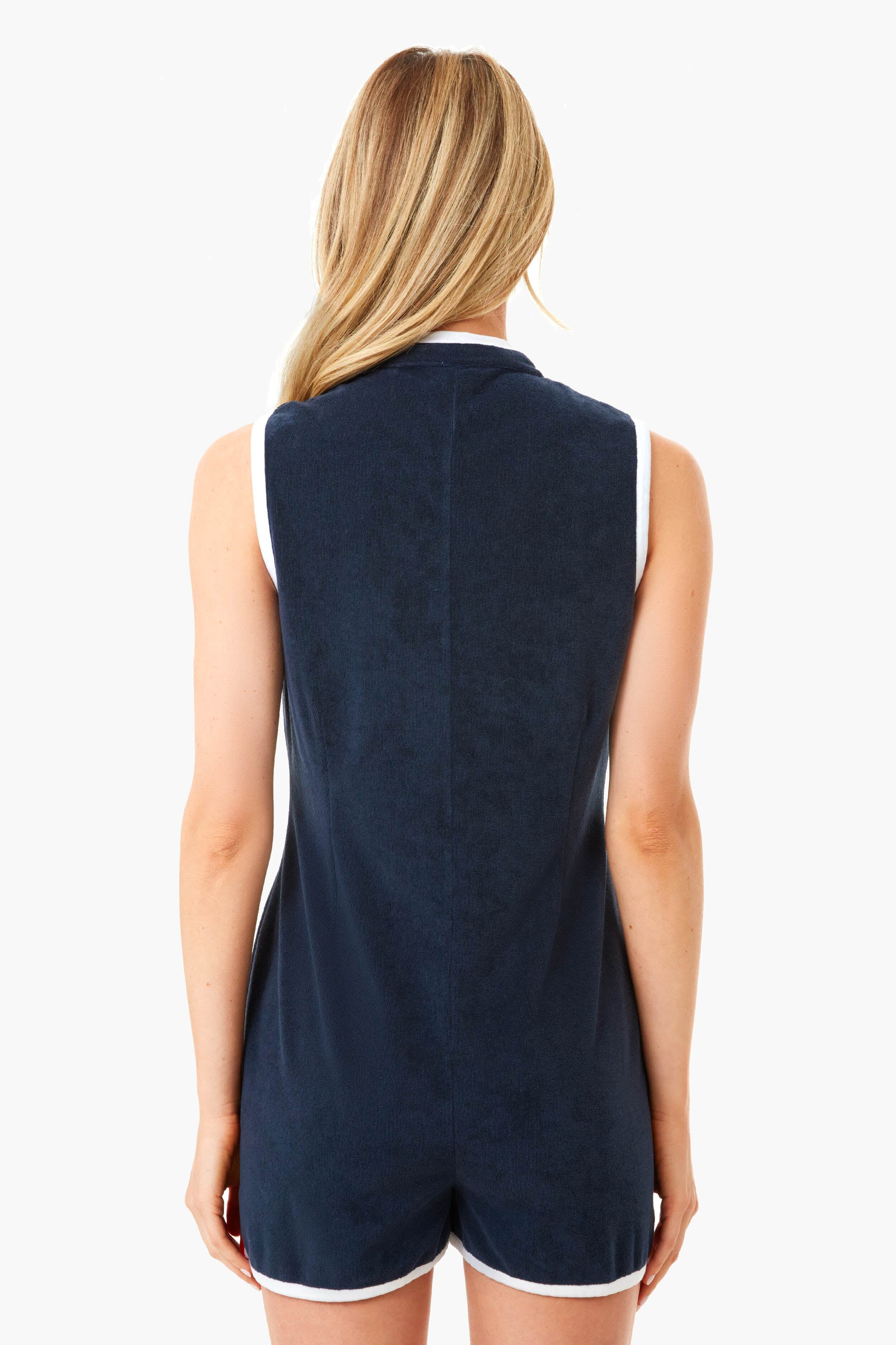The Navy Serena Romper