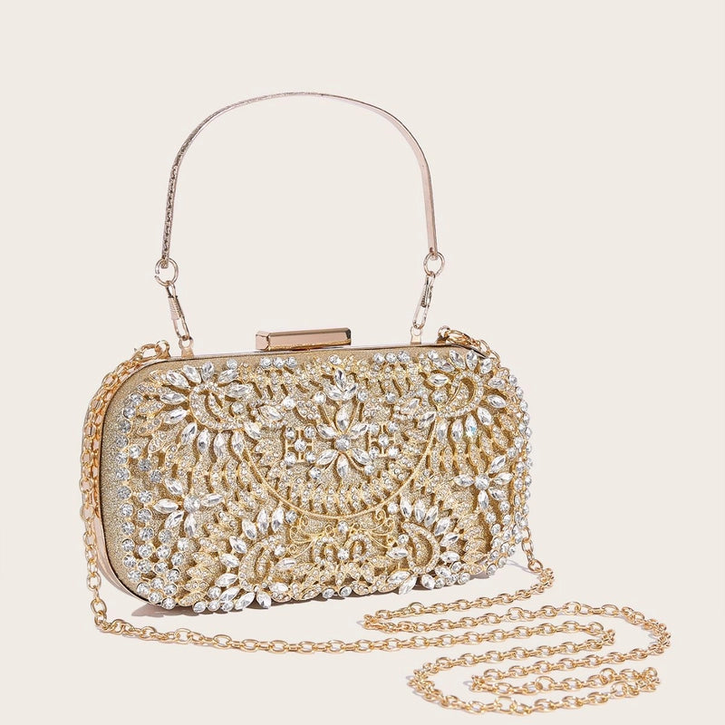 New Diamond-embedded Evening Bag With Cheongsam Dress Evening Bag Women's Handbag Explosion