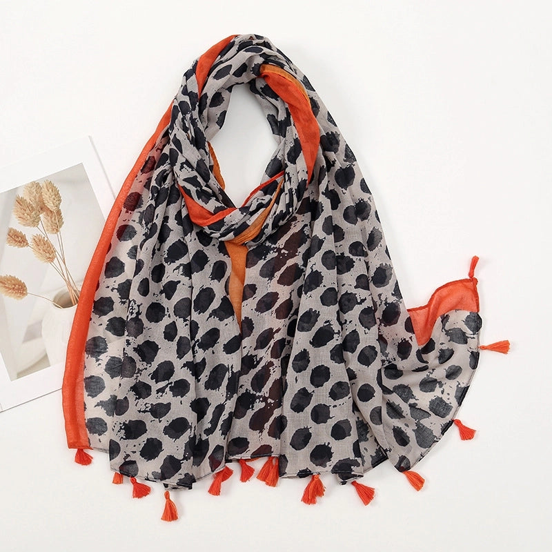 Women's Casual Elegant Color Block Polyester Scarf
