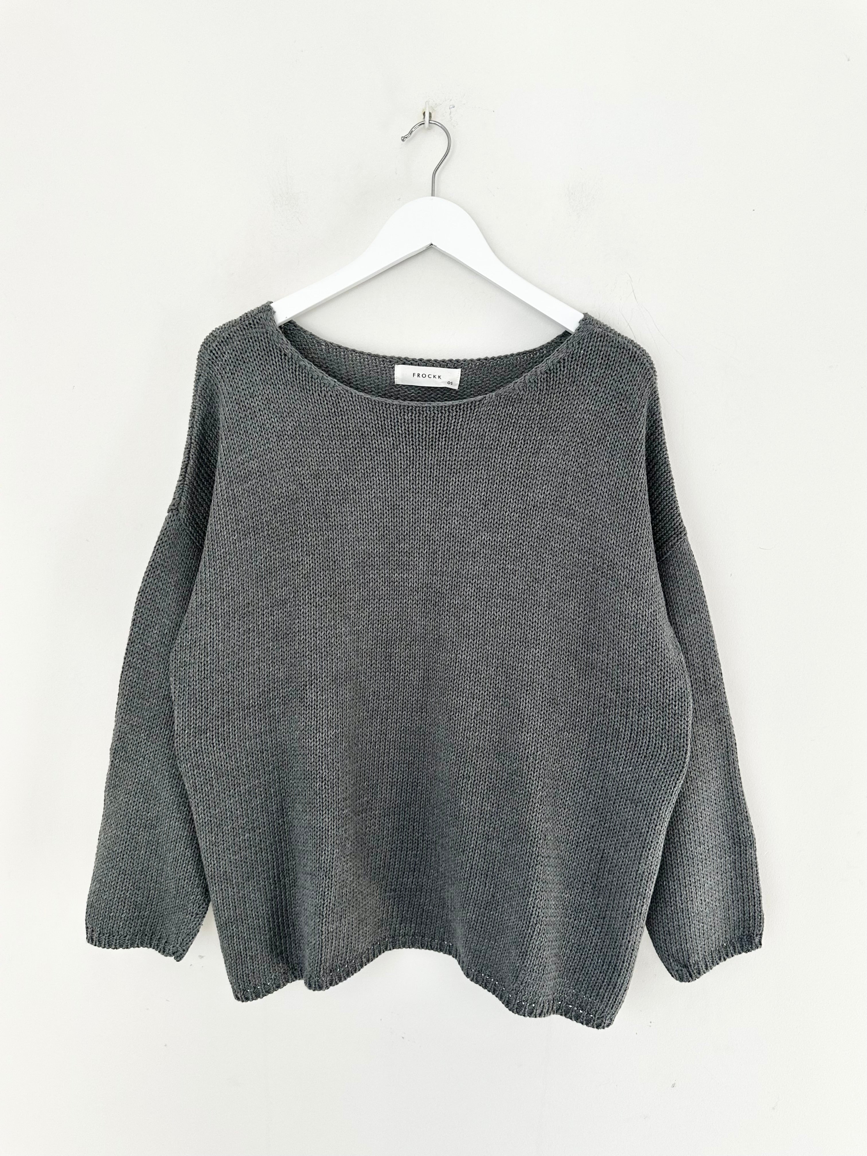 ashton jersey - slate grey  cotton