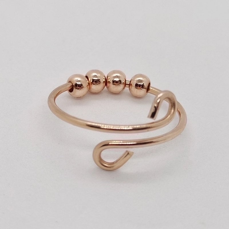 Fashion Round Stainless Steel Copper Rings 1 Piece