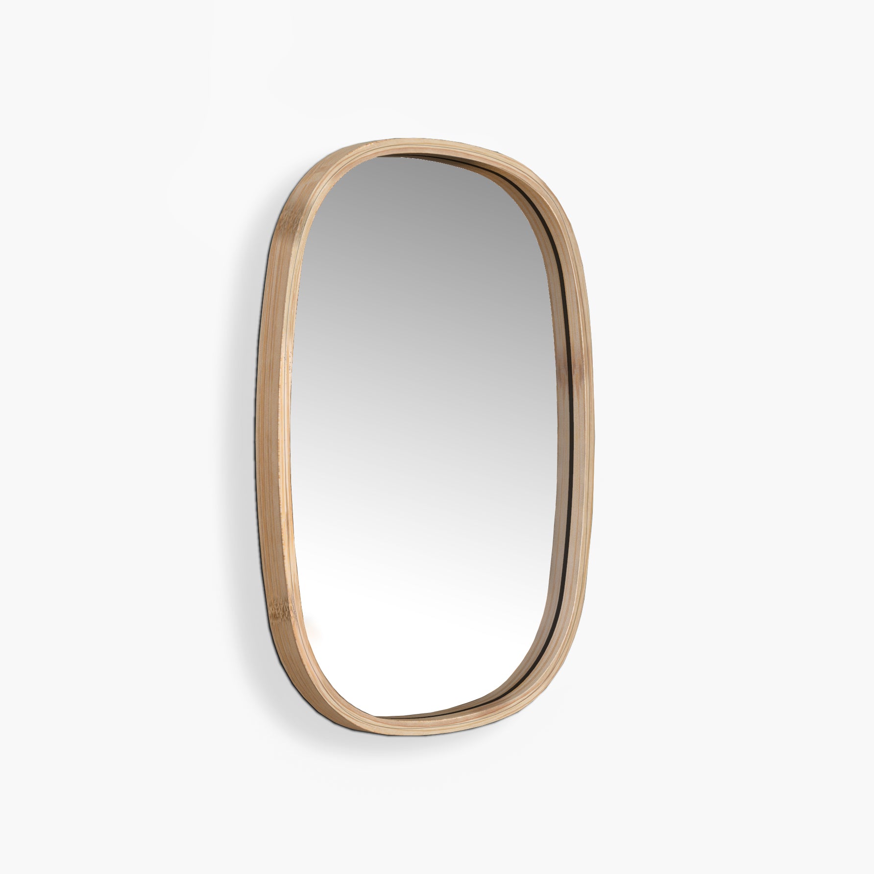 Mira Squircle Wall Mirror: Small Japandi Style Minimal Wall Mirror [45cm/18in(W) x 60cm/24in(H)]