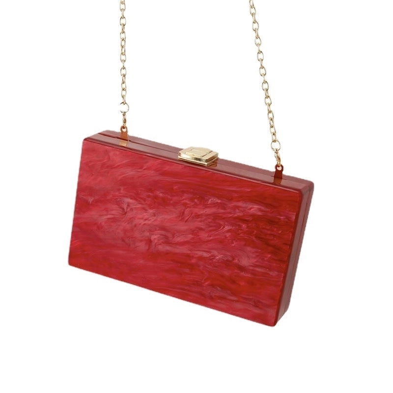 Arylic Solid Color Evening Bags