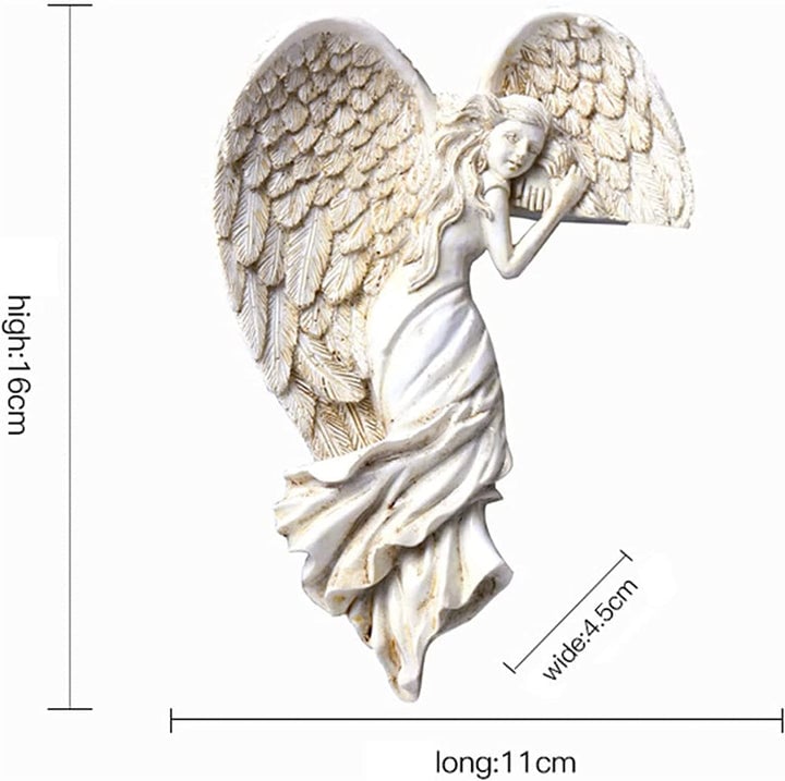 Door Frame Angel Wing Sculpture Retro Wall Decoration Frame Angel🔥