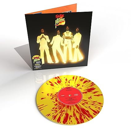 Slade-Slade in Flame Yellow & Red Splatter Color vinyl LP