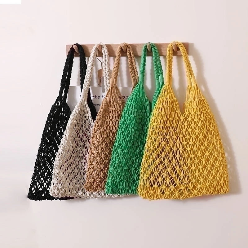 Women's Medium All Seasons Cotton Vintage Style Straw Bag