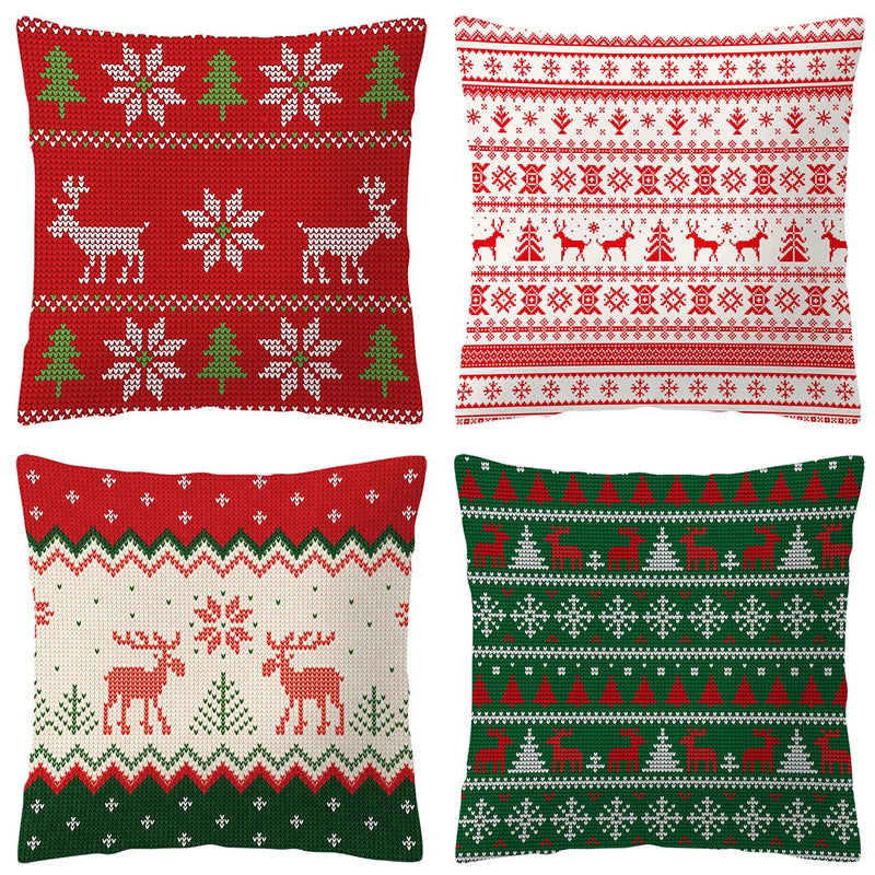 Fashion Cartoon Linen Pillow Cases
