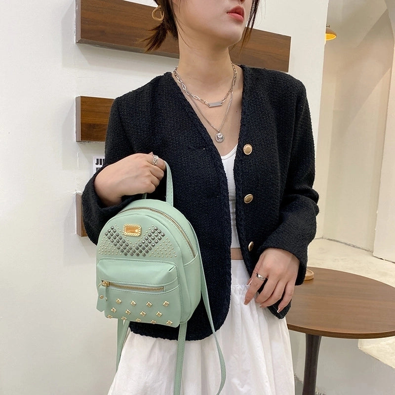 Women's Bags New Zipper Bags Fashion Korean Style Small Bags Backpacks