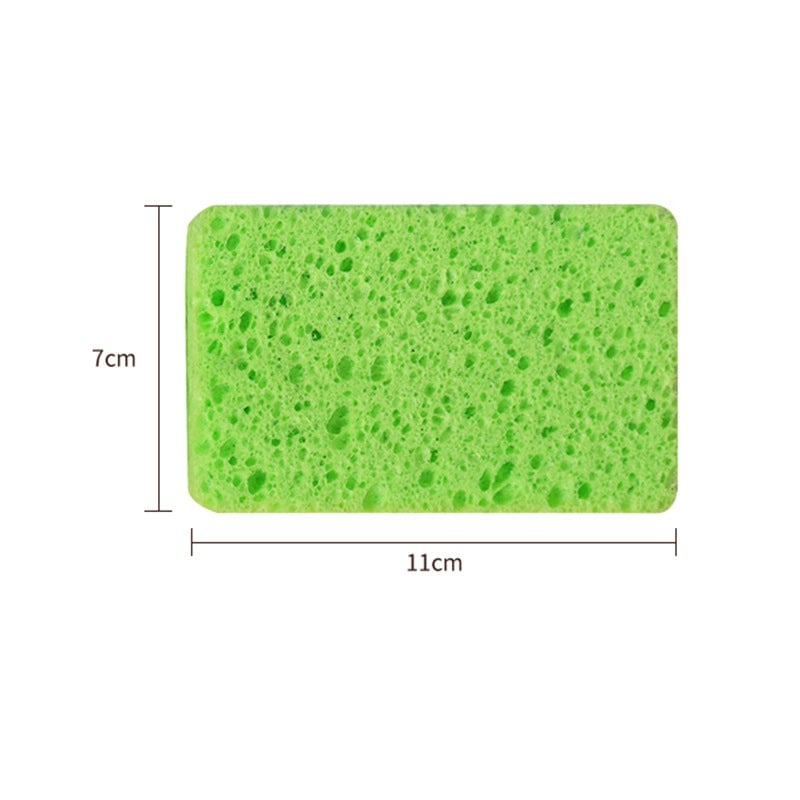 Minimalist Solid Color Wood Pulp Cotton Sponge Wipe