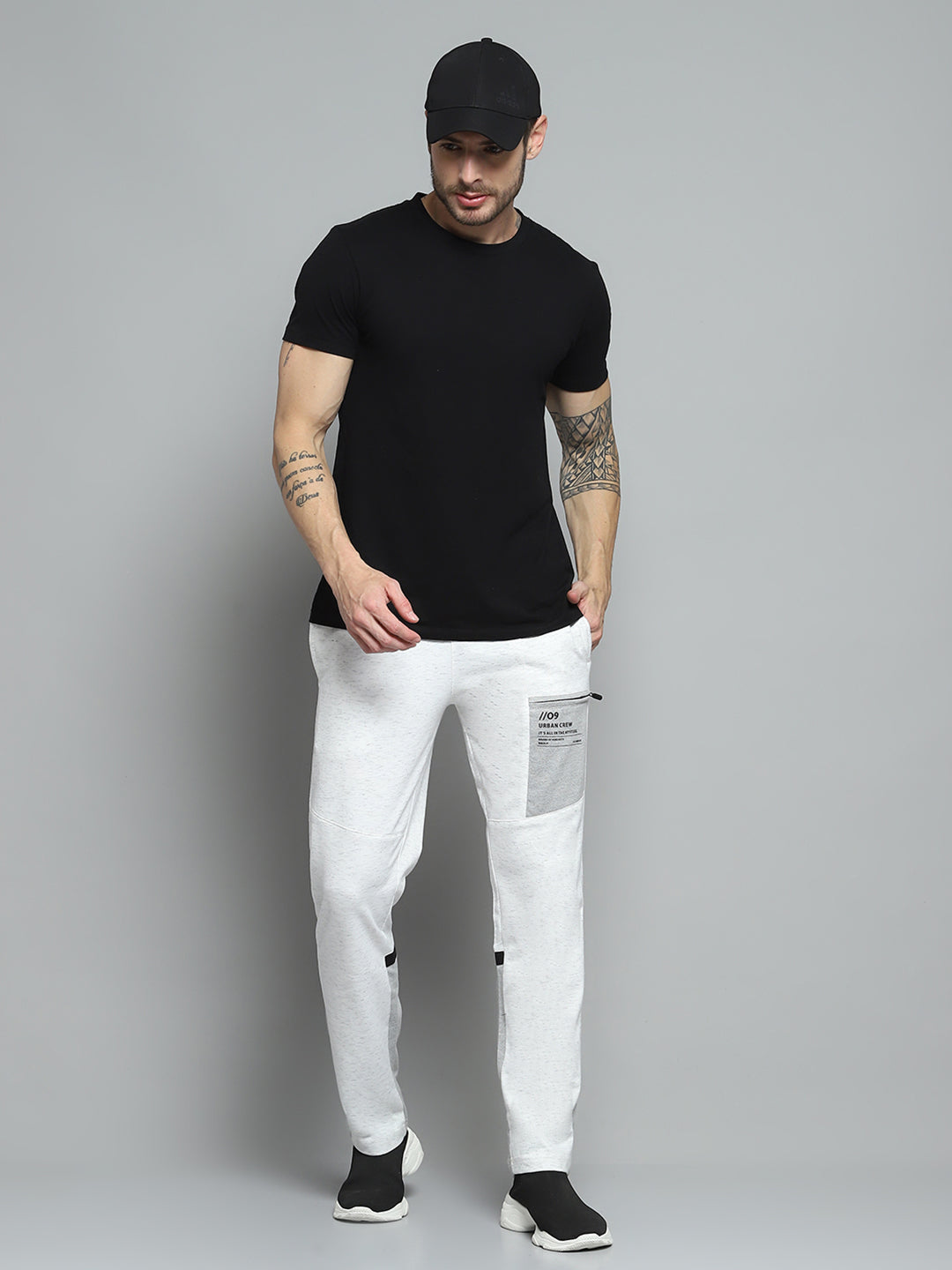 Men White Printed   Lower