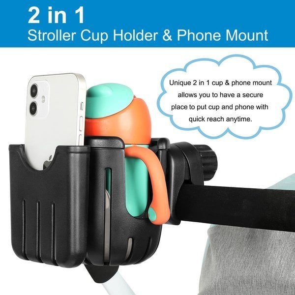 2-in-1 Universal Cup Phone Drinks Holder