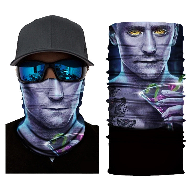 Unisex Casual Skull Printing Kerchief Mask