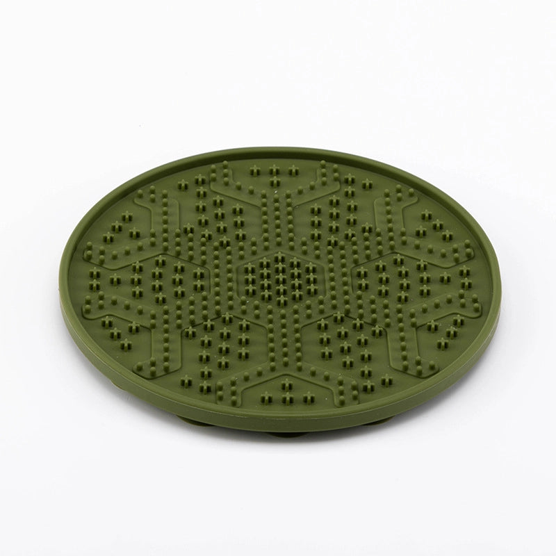Elegant Minimalist Silica Gel Solid Color Pet Tableware