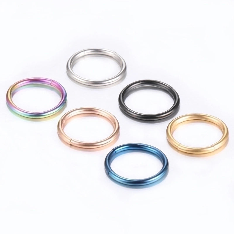 Minimalist Round Stainless Steel Plating Nose Ring 1 Piece