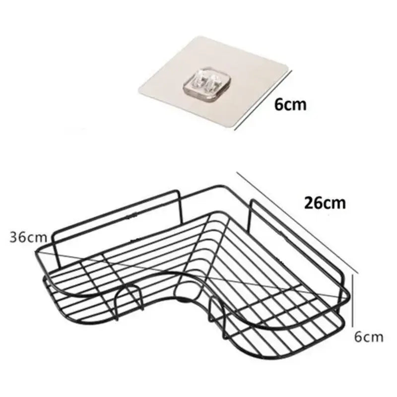 Wall hanging Corner Shelf. Bathroom Storage organizer