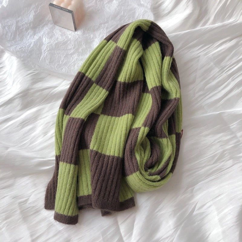 Women's Casual Lattice Knit Scarf