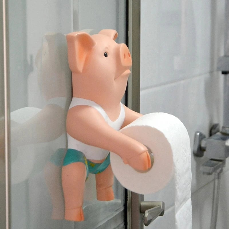 Piggy Toilet Paper Holder