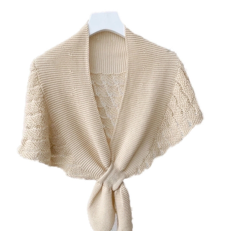 Women's Sweet Solid Color Polyester Shawl
