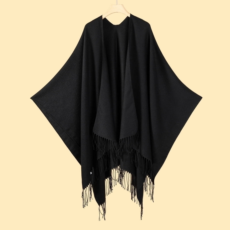 Women's Retro Graffiti Polyester Acrylic Oil Painting Shawl