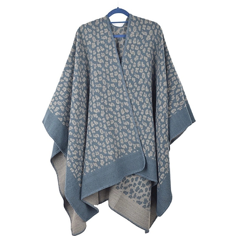 Women's Elegant Vintage Style Printing Cotton Polyester Crochet Lace Shawl