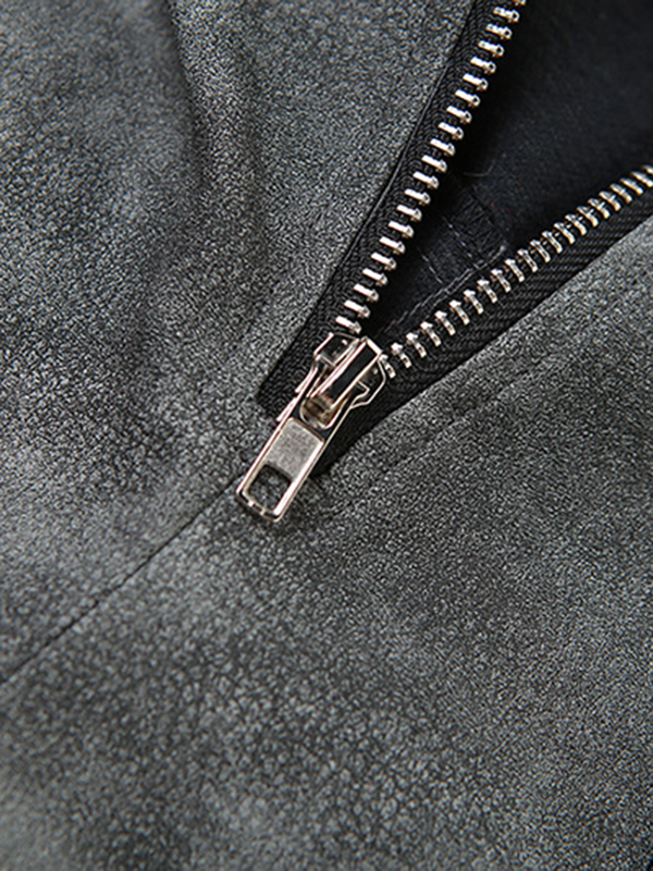 Loose Wide Leg High-Waisted Split-Joint Zipper Pants Trousers
