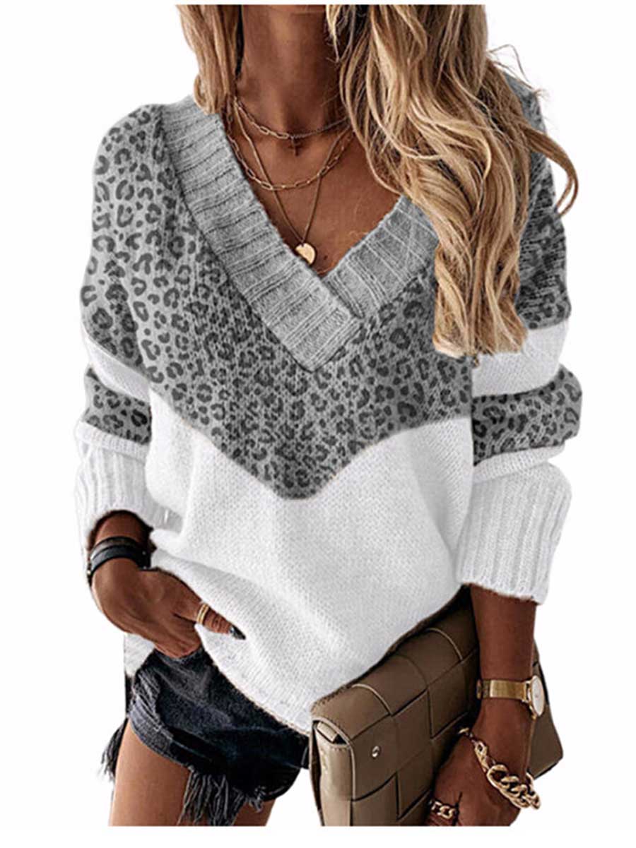 Knit  V Neck Sweater8 colors