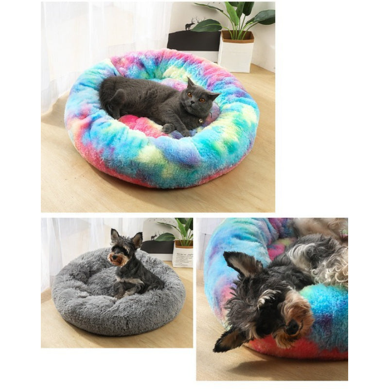Round Cat Colorful Bed