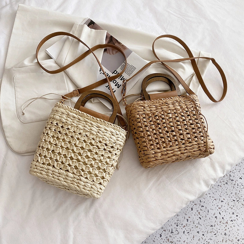 Women's Small Spring&summer Straw Basic Handbag