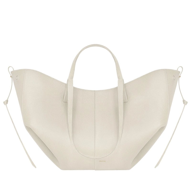 Women's Composite Cowhide Solid Color Elegant Basic Classic Style Square Open Shoulder Bag Tote Bag Crossbody Bag