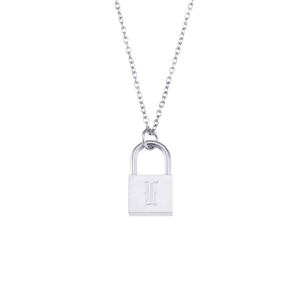 Fashion Letter Geometric Stainless Steel Electroplating Necklaces