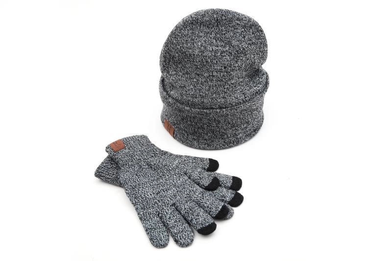 Winter Scarf Hat Gloves Three-piece Knitted Gloves Wool Scarf Warm Suit