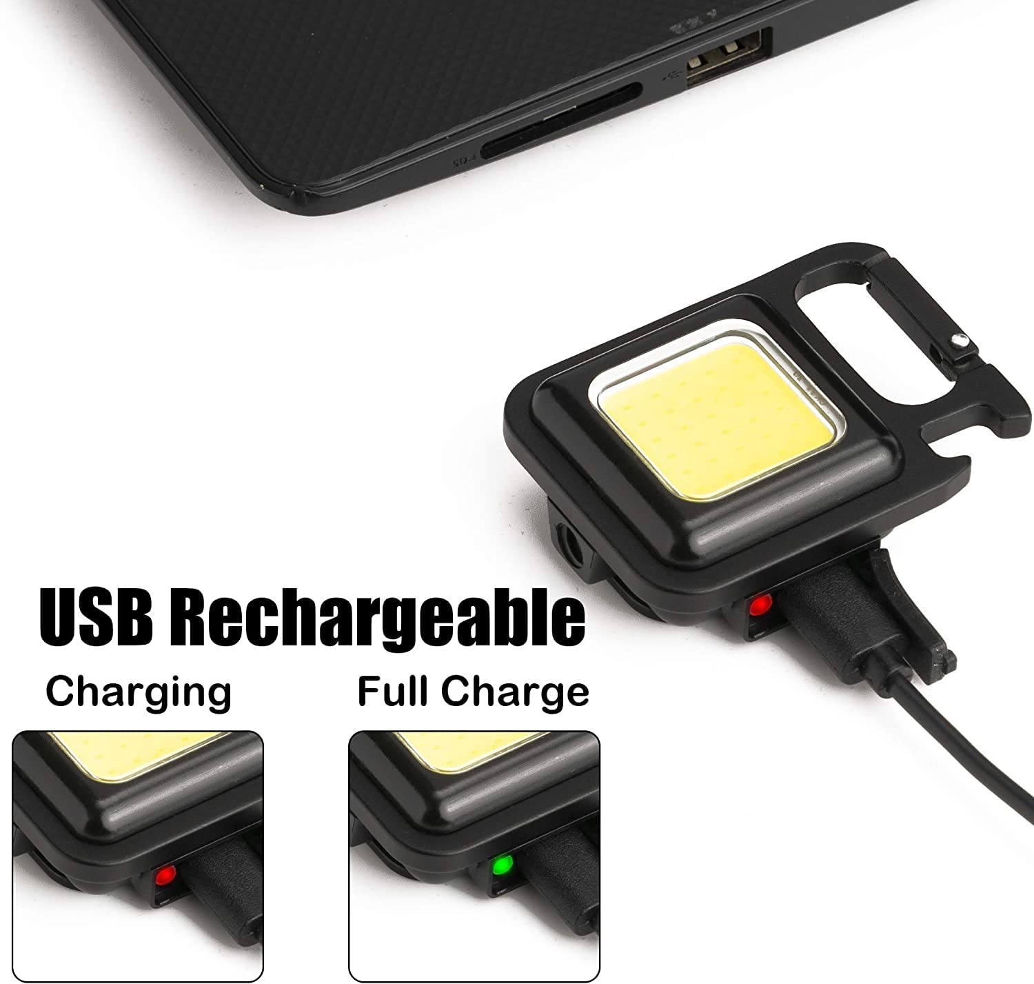 Mini Keychain Light. LED Keychain Light Rechargeable
