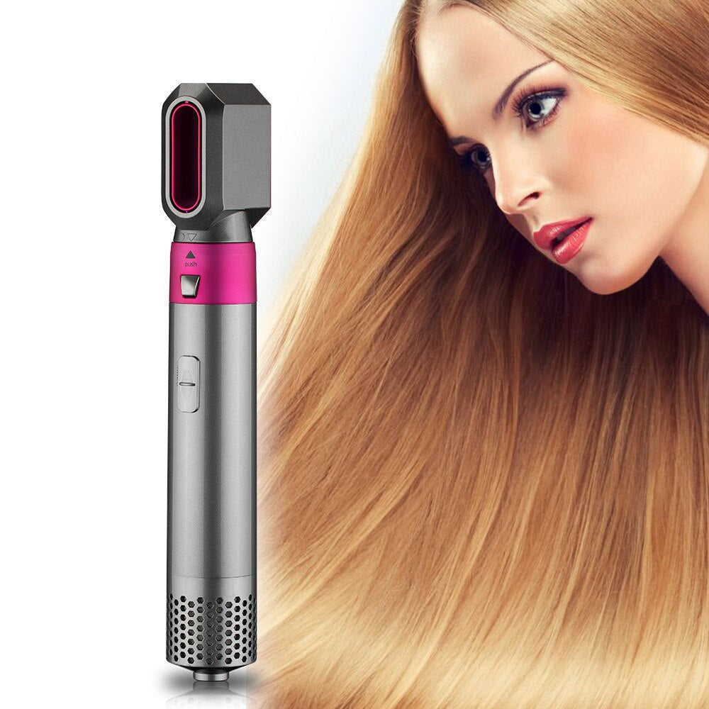 5 In 1 Electric Hair Dryer Brush Hot Air Styler Negative Ion Dryer Comb Curling Iron Hair Styling Tool