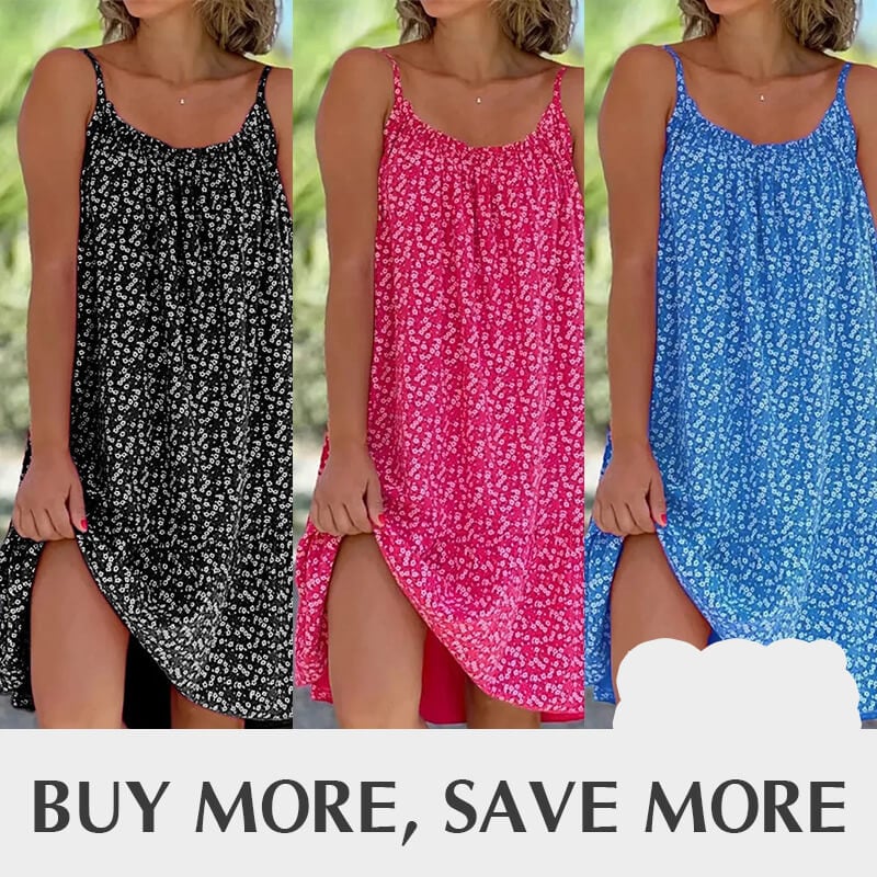 🔥BIG SALE 49% OFF🔥Floral Printed Camisole Dress (Buy 2 Free Shipping)