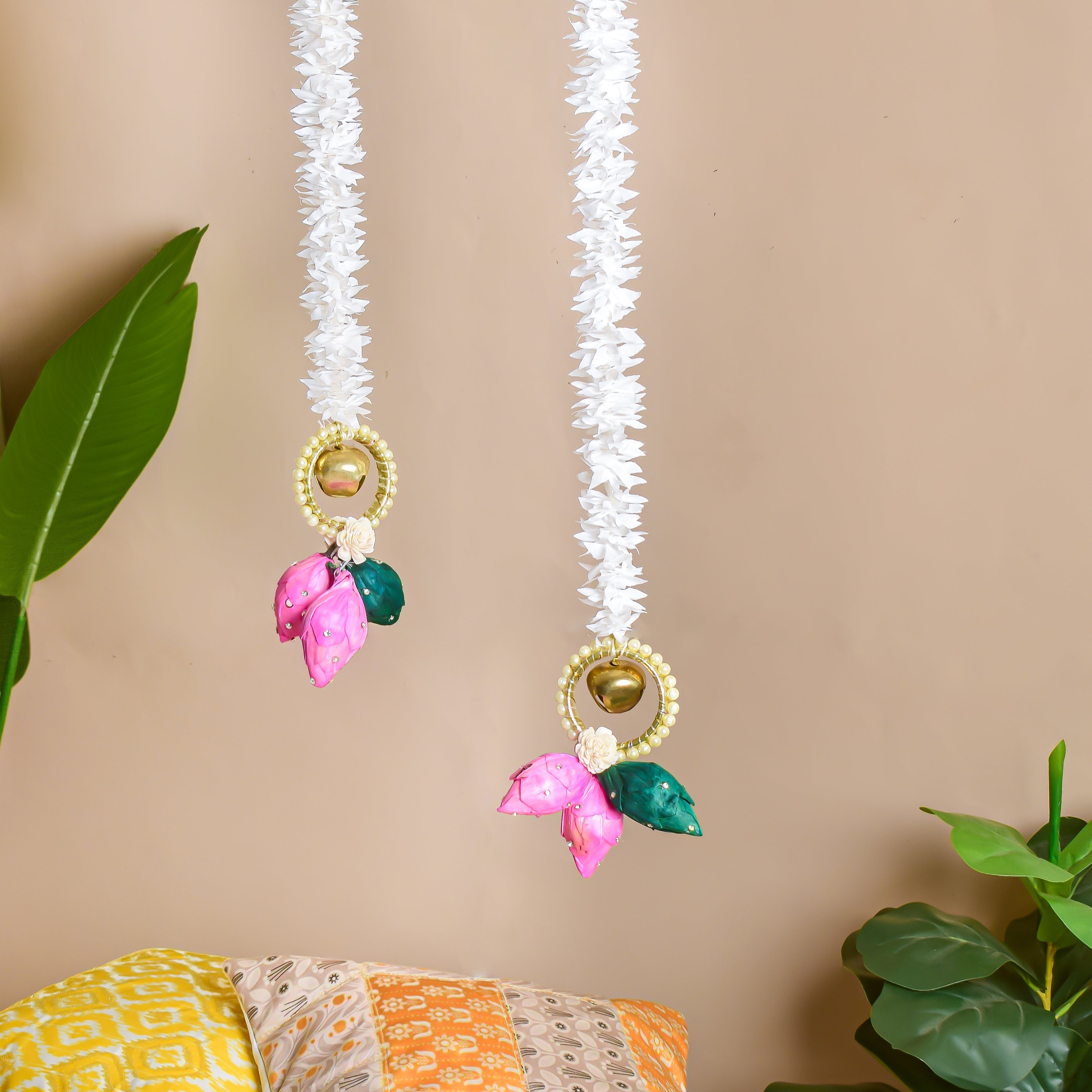 Floral Embellished Wall Hanging Set of 2