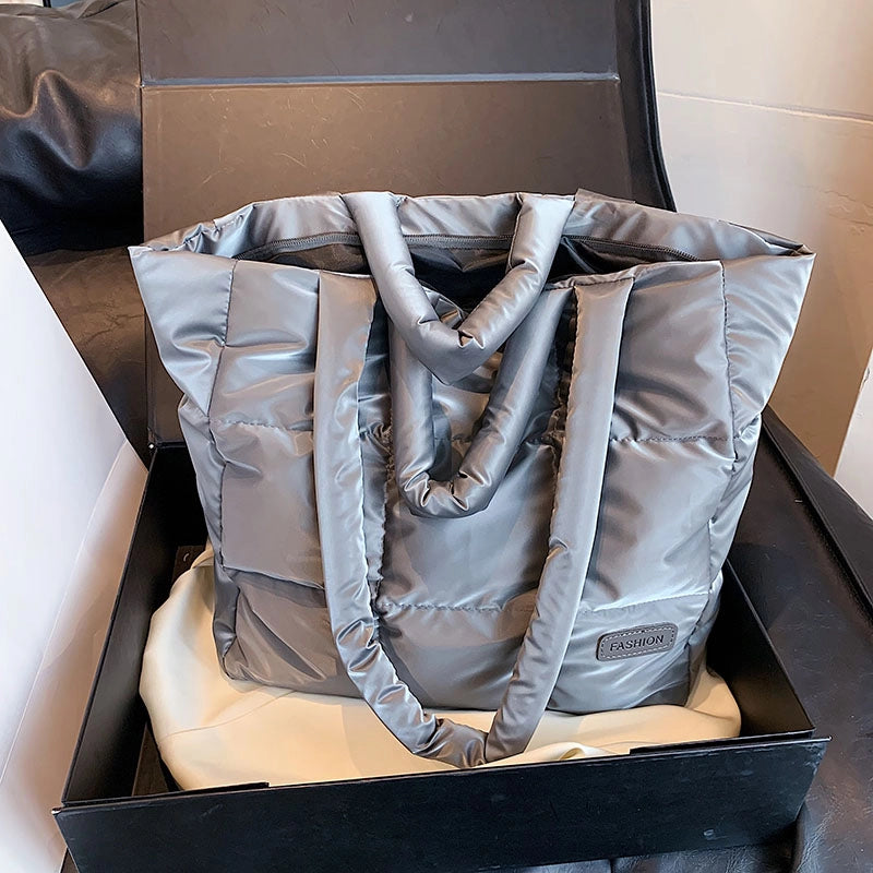 Women's All Seasons Oxford Cloth Solid Color Elegant Vacation Streetwear Sewing Thread Square Zipper Shoulder Bag