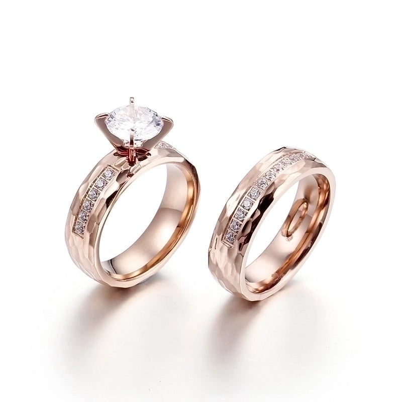 Titanium Steel 18K Gold Plated Minimalist Plating No Inlaid