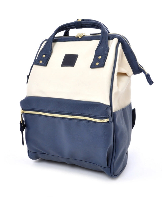 Women's Large Pu Leather Solid Color Streetwear Square Zipper Fashion Backpack