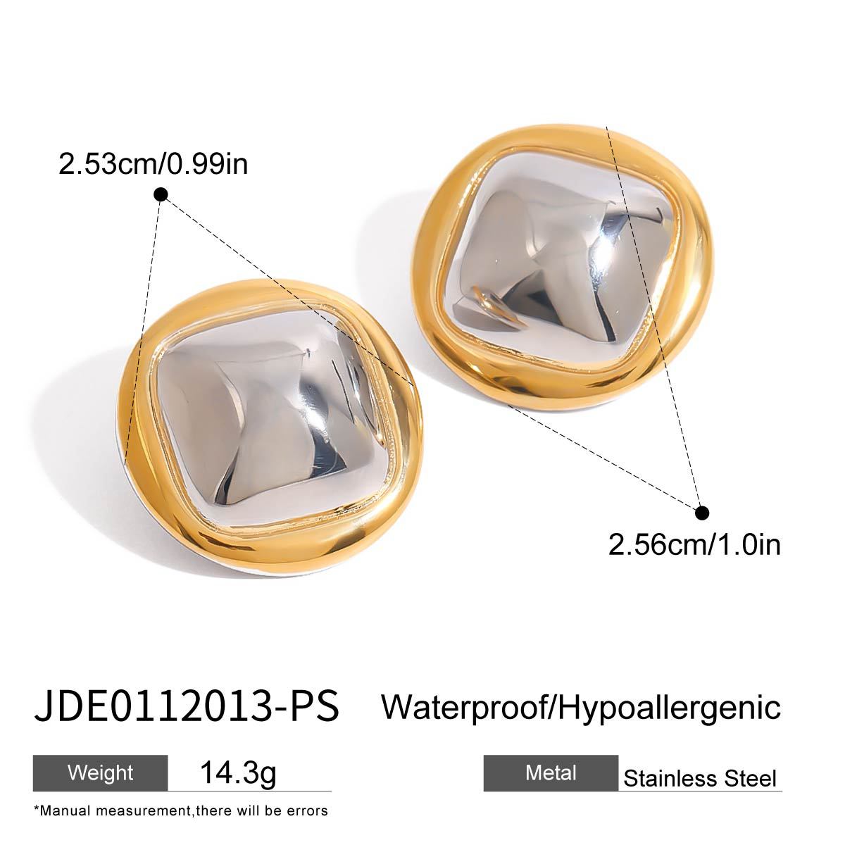 Jie Ding Titanium Steel Earrings Niche Earrings Stainless Steel Earrings