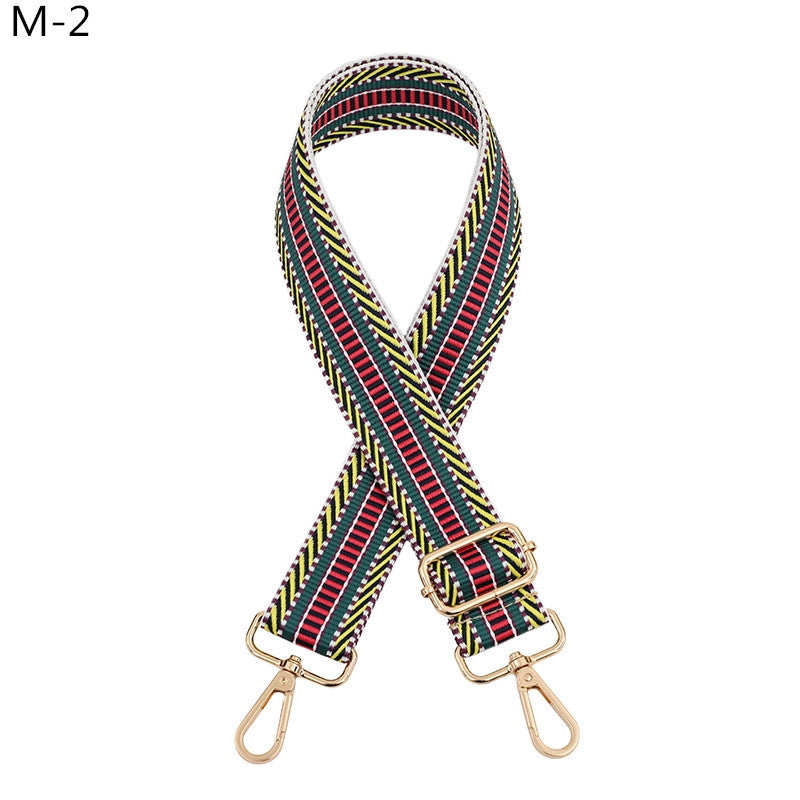 All Seasons Polyester Color Block Bag Strap