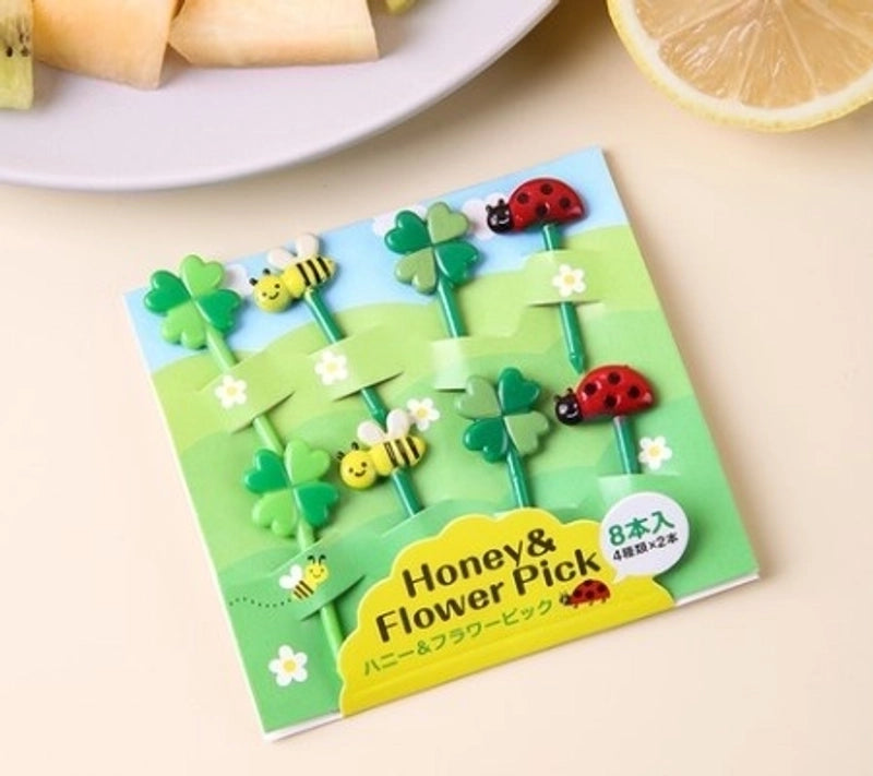 Casual Cartoon Plastic Fruit Fork 1 Set