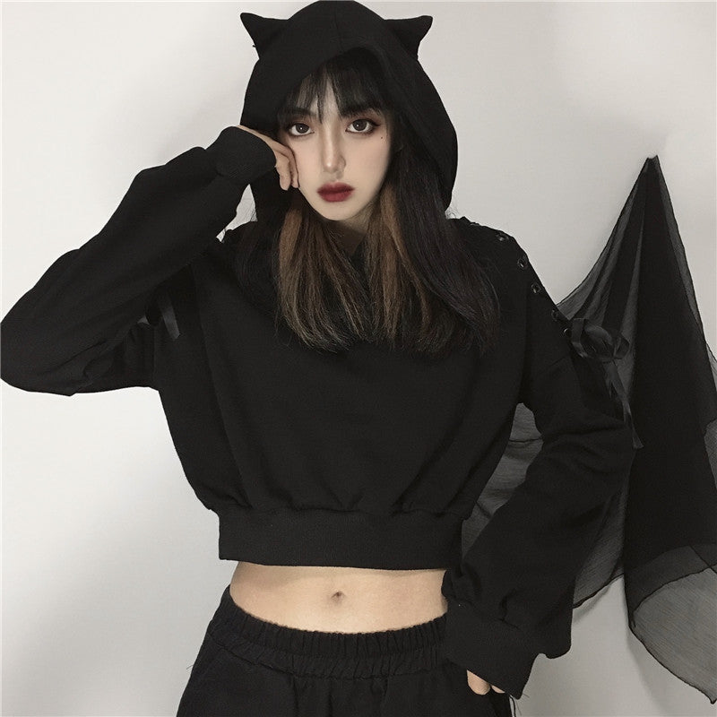 DARK PUNK Cat ear hoodie KF82234