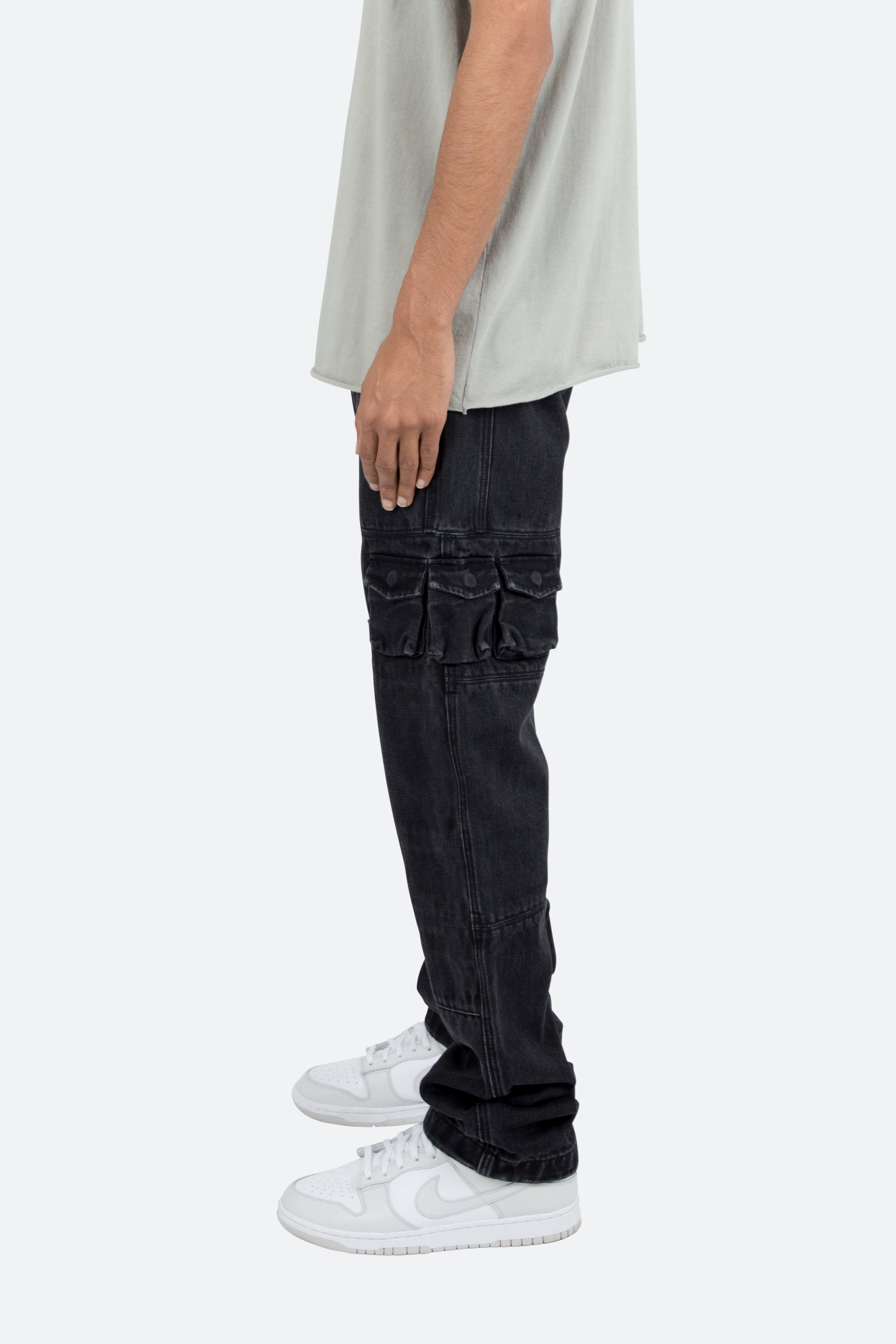 V244 Cargo II Baggy Denim - Vintage Black