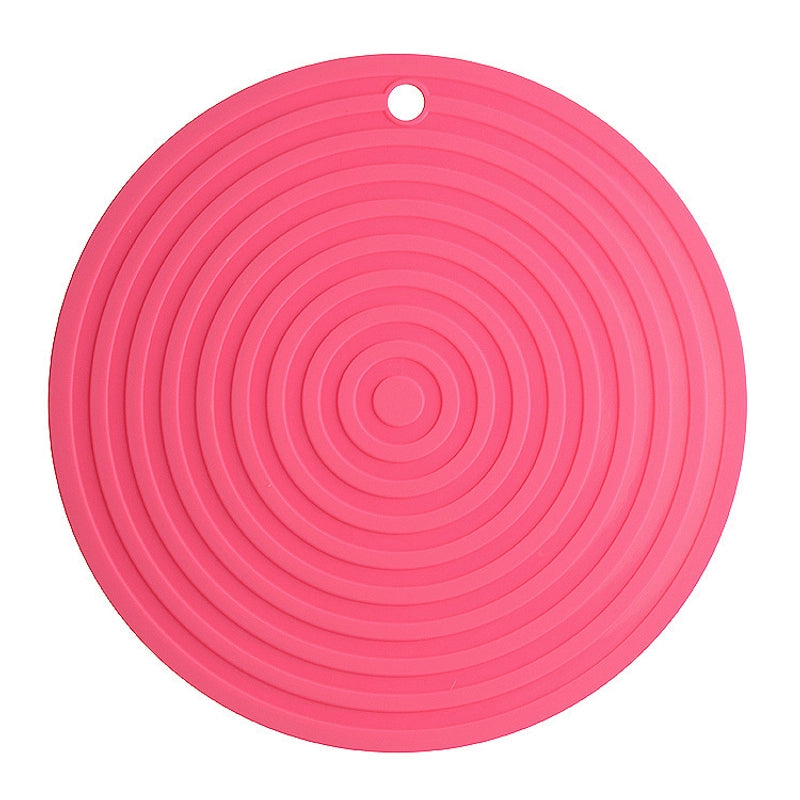 18/24/30cm Round Pattern Heat Insulation Mat Casserole Coaster Bowl Mat Dining Table Mat Induction Cooker Mat Silicone Plate Mat Placemat