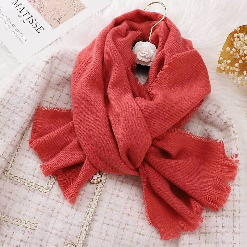 Jingjing Plaid Scarf For Women Autumn And Winter Long Online Celebrity High-grade Thickened Warm Student Gift Plaid Scarf