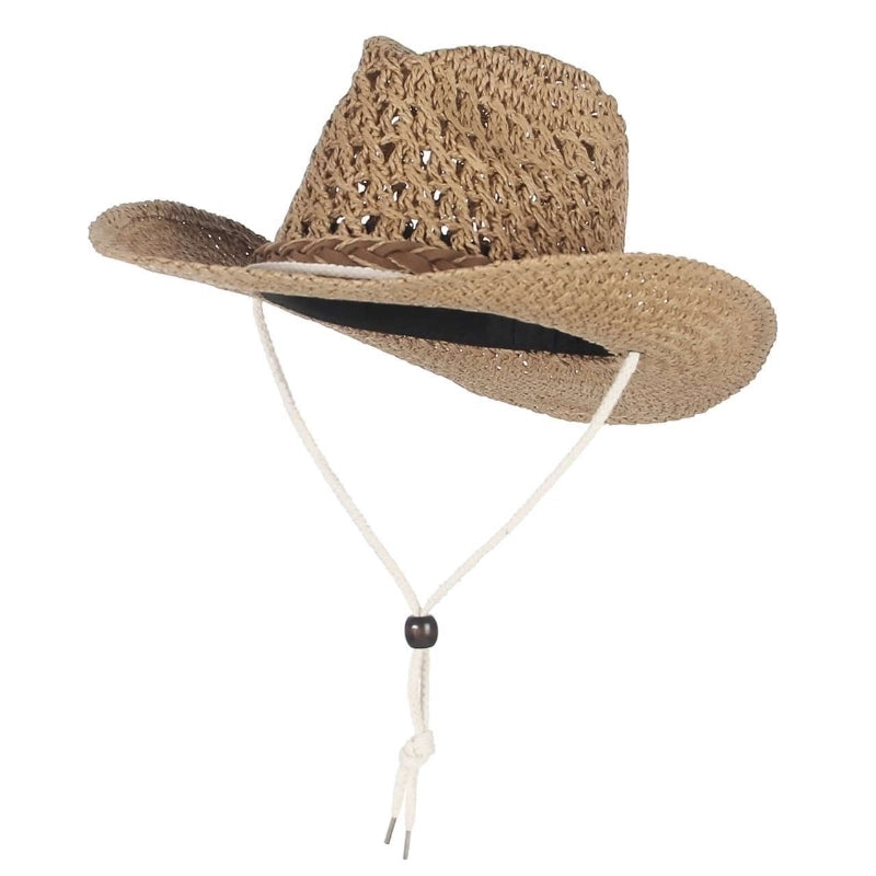 Hot Selling Hat Retro Western Cowboy Men Summer Beach Sunshade Jazz Straw Hat