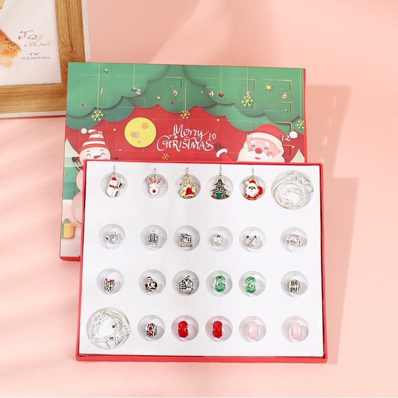 🎉Early Christmas Sale 49% OFF🔥The Best Gift For Children🎀DIY Christmas Advent Calendar Bracelets Set