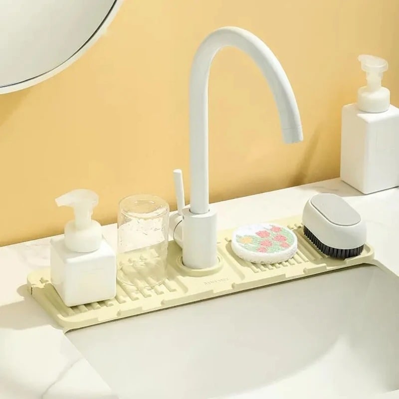 (🧨New Year Sale) Tidy Splash™ Faucet Guard & Draining Mat